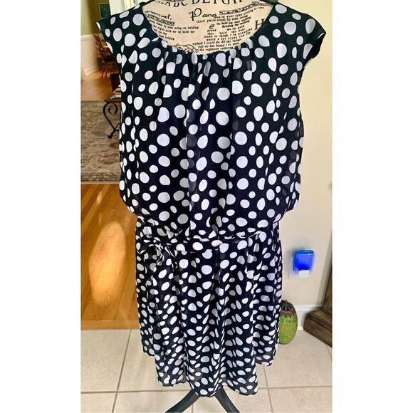 Signature Robbie Bee Womens Shift Dress Polka Dot - Picture 8 of 8